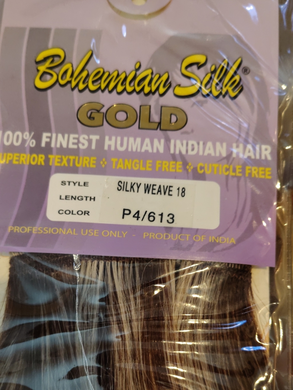 Gold Silky Weave 18 - P4/613 Brown with Blonde Highlights